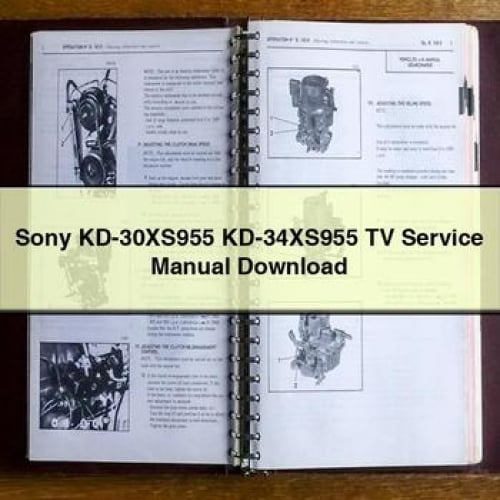 Sony KD-30XS955 KD-34XS955 TV Service Manual Download PDF