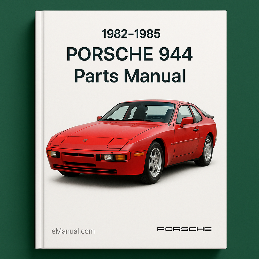 1982-1985 PORSCHE 944 Parts Manual