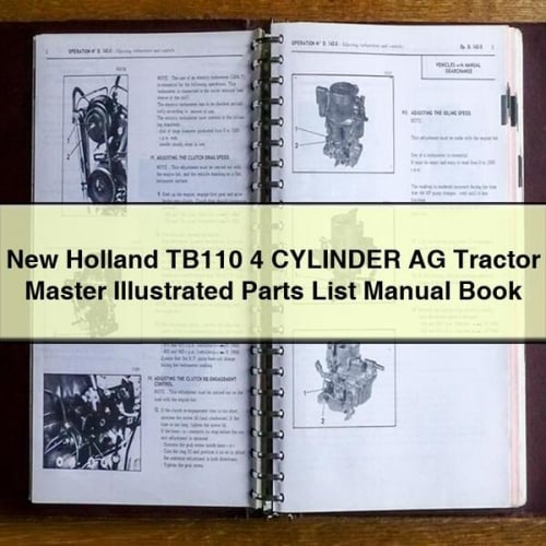 NEW Holland TB110 4 CYLINDER AG Tractor MASTER ILLUSTRATED Parts List Manual BOOK PDF Download