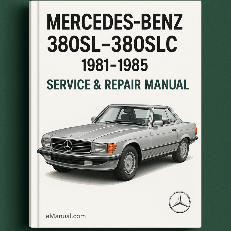 Manual de servicio y reparación de Mercedes-Benz 380SL-380SLC 1981-1985