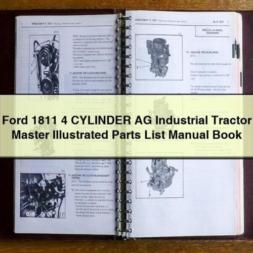 Ford 1811 4 CYLINDER AG INDUSTRIAL Tractor MASTER ILLUSTRATED Parts List Manual BOOK
