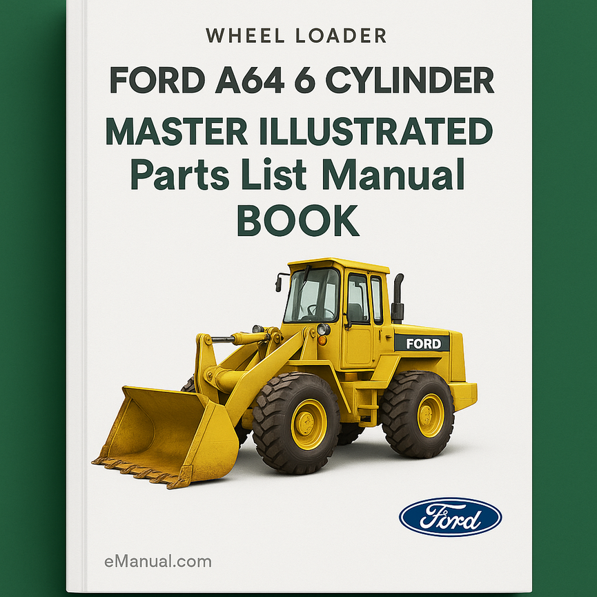 Ford A64 6 CYLINDER Wheel Loader MASTER ILLUSTRATED Parts List Manual BOOK
