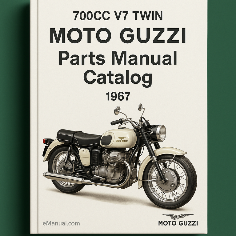 MOTO GUZZI 700CC V7 TWIN Parts Manual Catalog 1967
