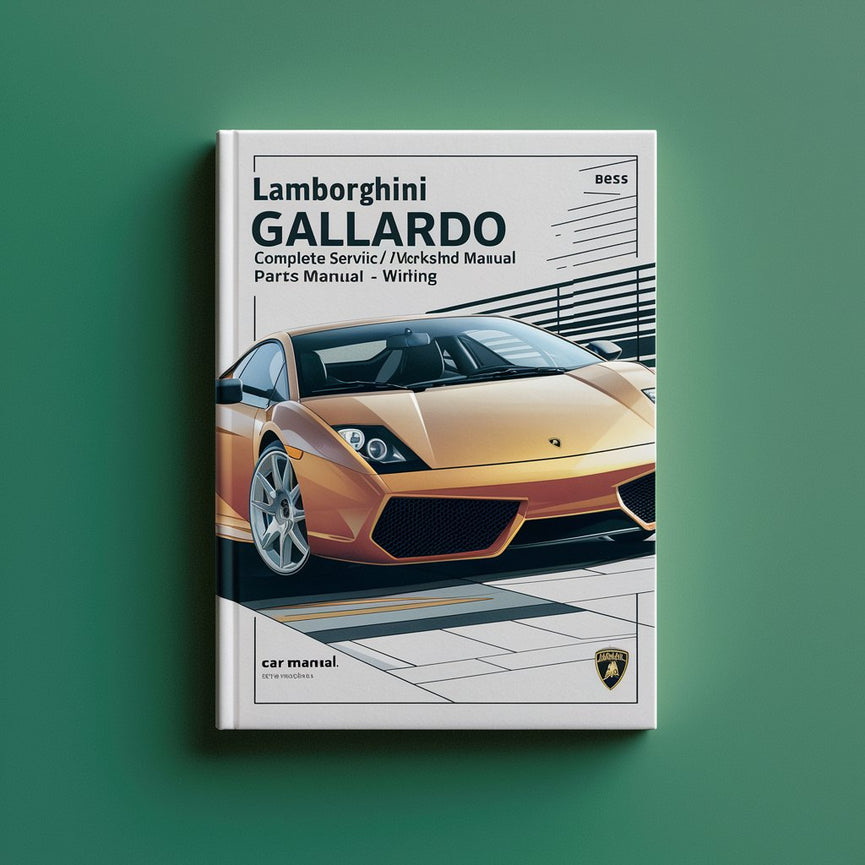 LAMBORGHINI GALLARDO Komplettes Service-/Reparatur-/Werkstatthandbuch + Ersatzteilhandbuch + Schaltpläne Beste