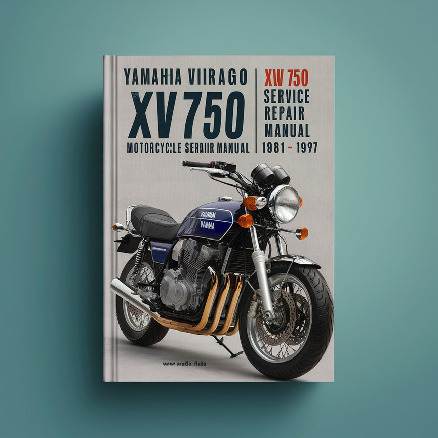 Manual de servicio y reparación de motocicletas Yamaha Virago Xv750 Xv 750 1981-1997