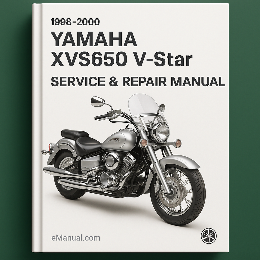 1998-2000 Yamaha XVS650 V-Star Service Repair Manual ( 98 99 00 )