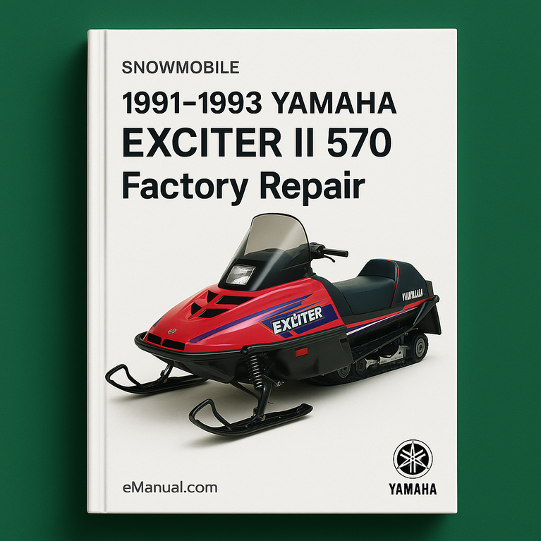 1991-1993 Yamaha EXCITER II 570 Snowmobile Factory Repair