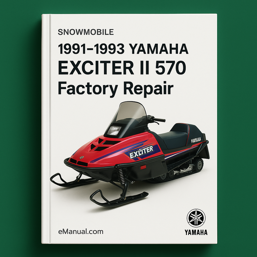 1991-1993 Yamaha EXCITER II 570 Schneemobil Werksreparatur