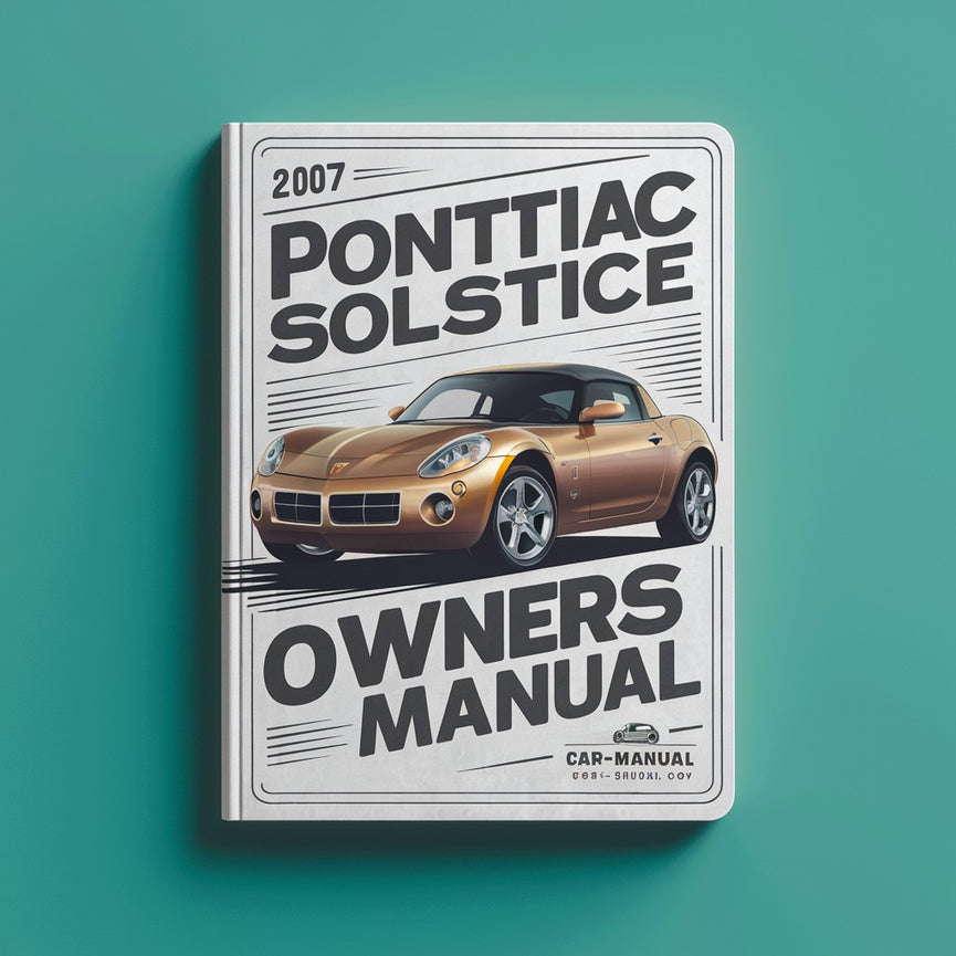 Manual del propietario del Pontiac Solstice 2007