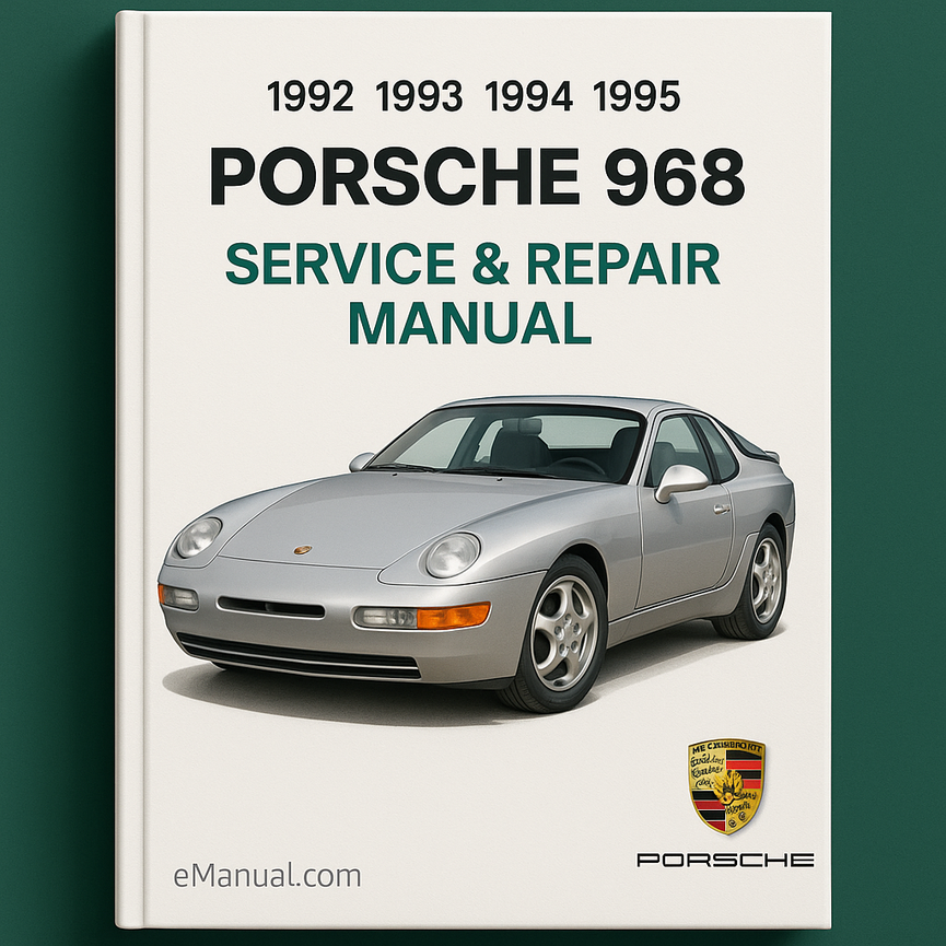 Manual de servicio y reparación del Porsche 968 1992 1993 1994 1995