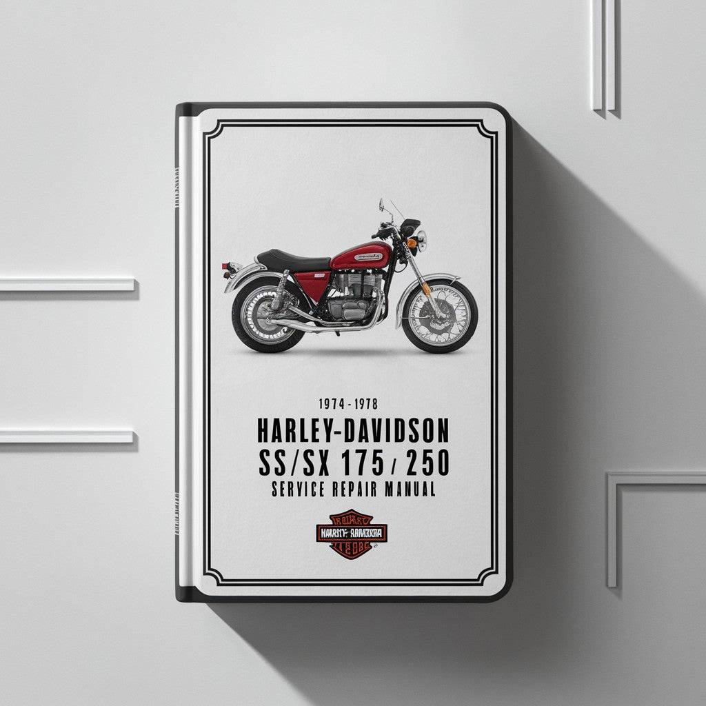 1974-1978 Harley-Davidson SS/SX 175 250 Service-Reparaturhandbuch