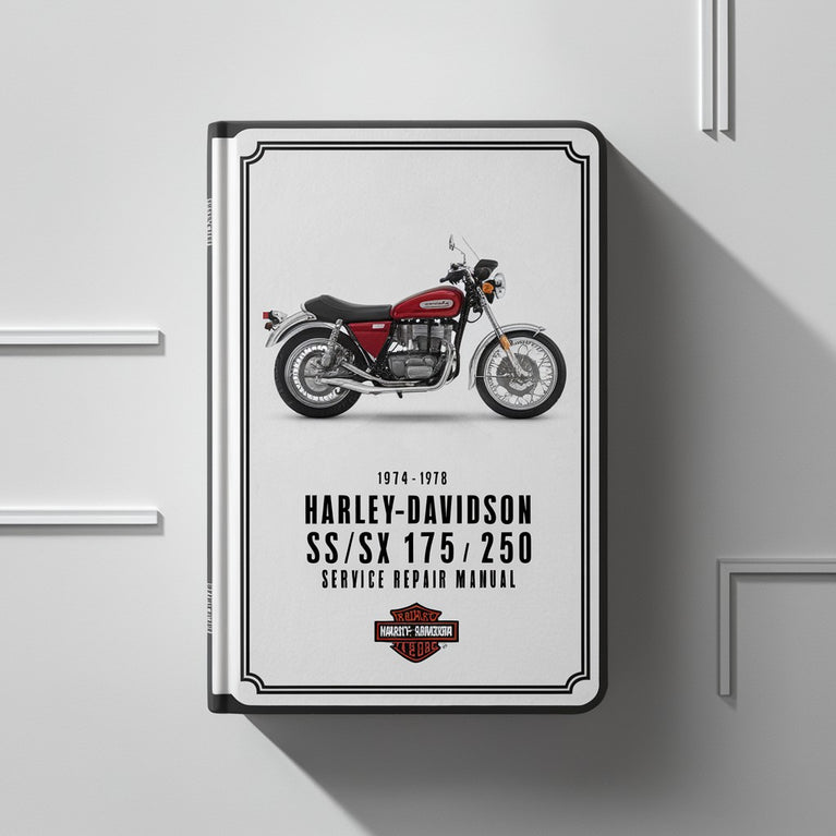 Manual de servicio y reparación de Harley-Davidson SS/SX 175 250 1974-1978