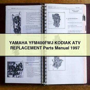 Yamaha YFM400FWJ KODIAK ATV Replacement Parts Manual 1997