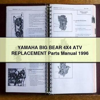 Yamaha BIG BEAR 4X4 ATV Replacement Parts Manual 1996
