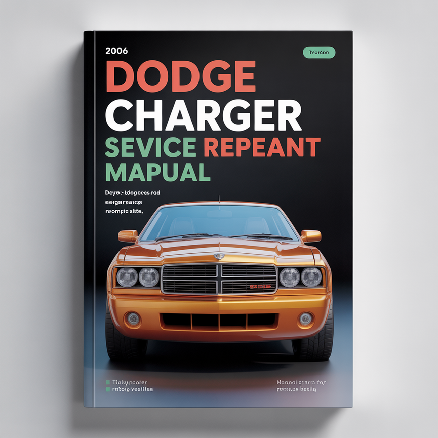 2006 DODGE CHARGER Service-Reparaturhandbuch