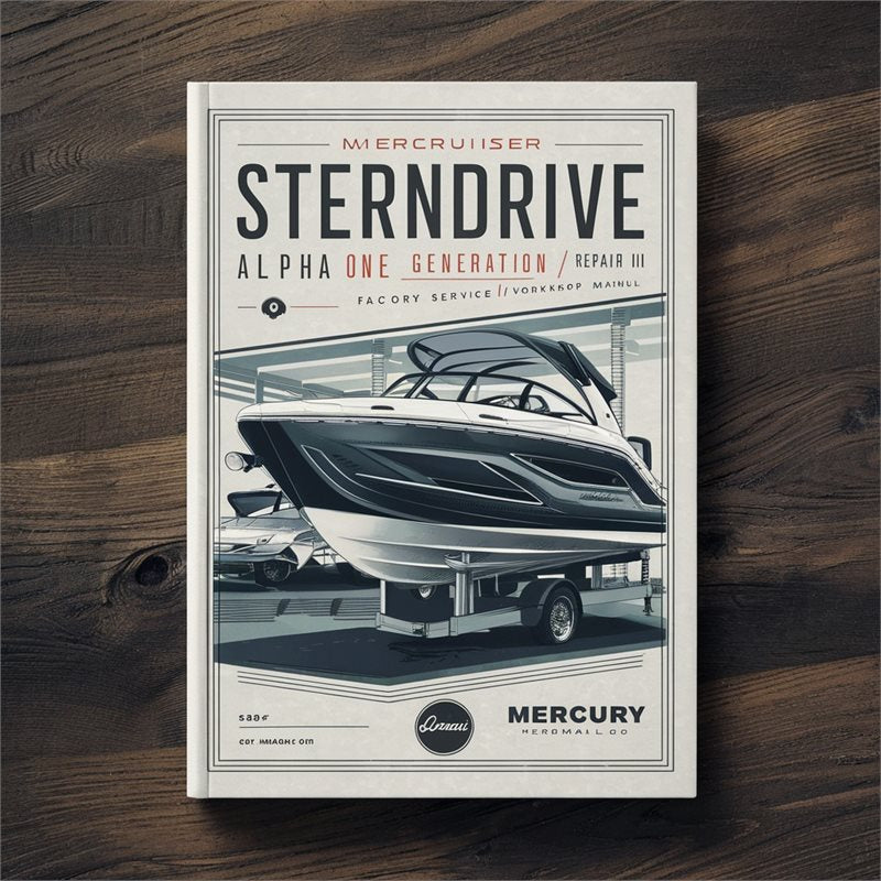 Mercury Mercruiser Sterndrive Units Alpha One Generation II / Service Repair Workshop Manual PDF