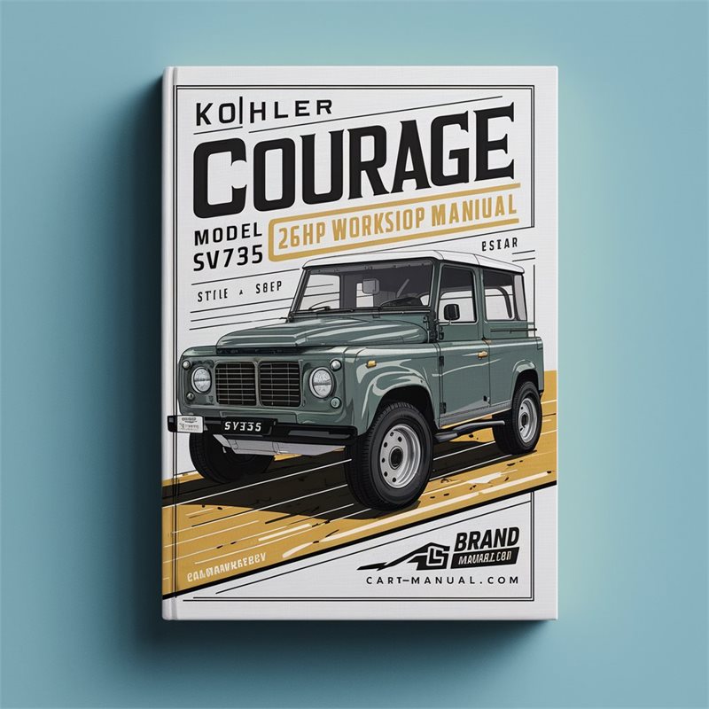 Kohler Courage Series Model SV735 26HP Engine Service Repair Workshop Manual PDF