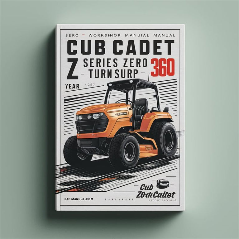 CUB Cadet Z Series Zero Turn 360 Service Repair Workshop Manual PDF