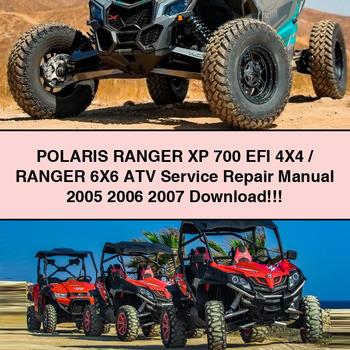 POLARIS RANGER XP 700 EFI 4X4 RANGER 6X6 ATV Service Repair Manual 2005 2006 2007