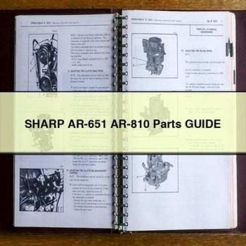 SHARP AR-651 AR-810 Parts Guide