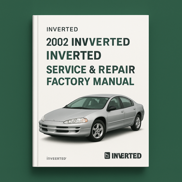 2002 Dodge Intrepid Service Repair Factory Manual