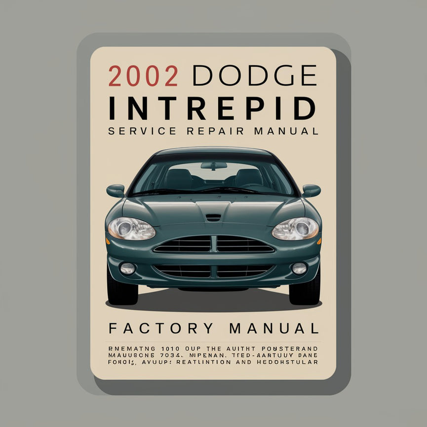 Manual de servicio y reparación de fábrica de Dodge Intrepid 2002