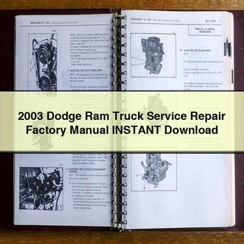 Manual de fábrica de servicio y reparación de camionetas Dodge Ram 2003