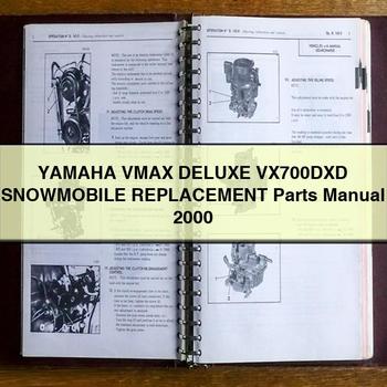 Yamaha VMAX DELUXE VX700DXD Snowmobile Replacement Parts Manual 2000