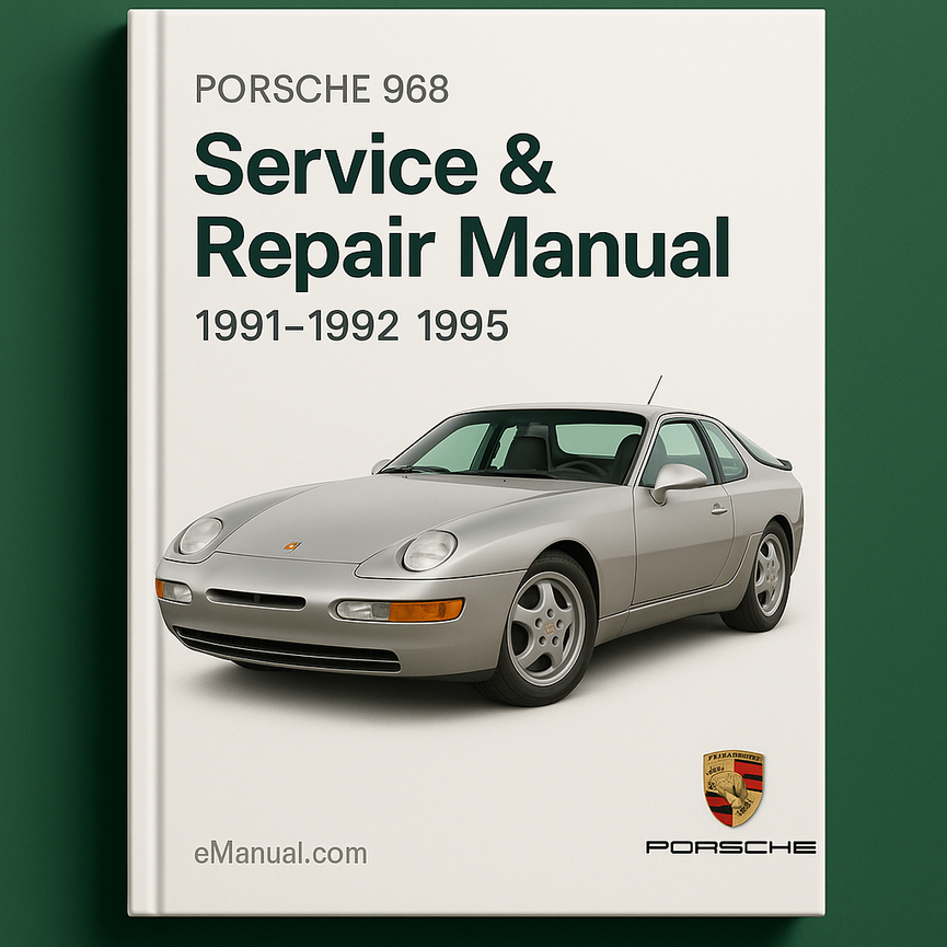 Porsche 968 Service & Repair Manual 1991 1992 1993 1994 1995