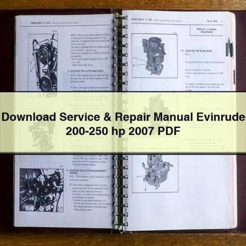 Manual de servicio y reparación Evinrude 200-250 hp 2007