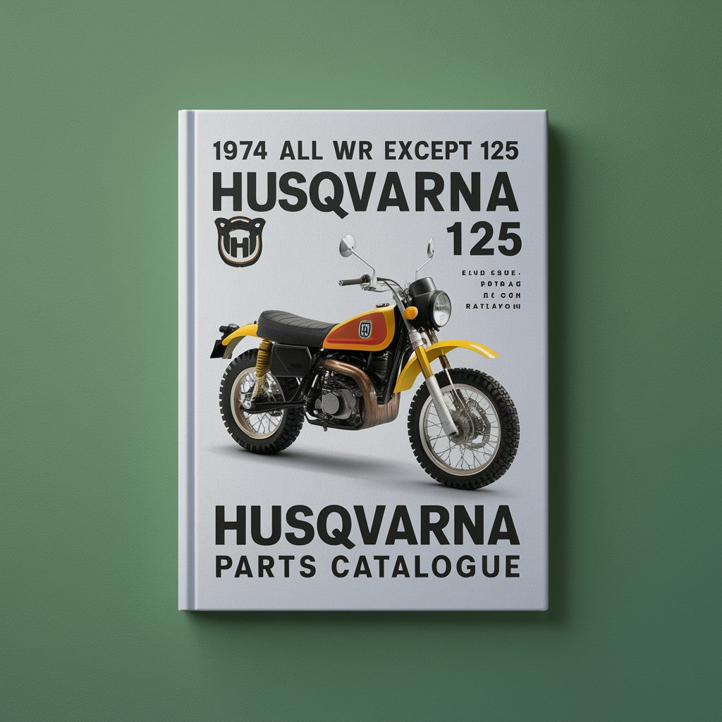 1974 Alle WR außer 125 Husqvarna Husky Ersatzteilkatalog