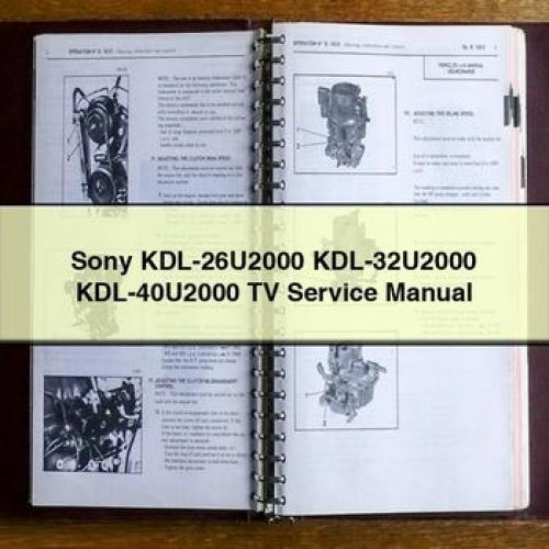 Sony KDL-26U2000 KDL-32U2000 KDL-40U2000 TV Service Manual PDF Download