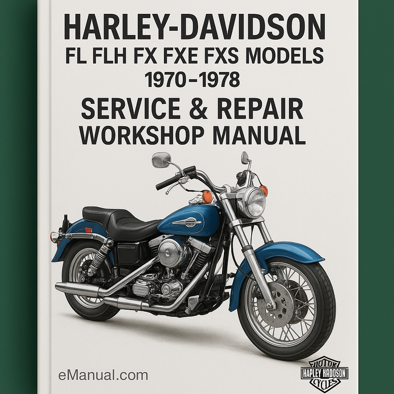 HARLEY DAVIDSON FL FLH FX FXE FXS Modelle Service-Reparatur-Werkstatthandbuch 1970-1978