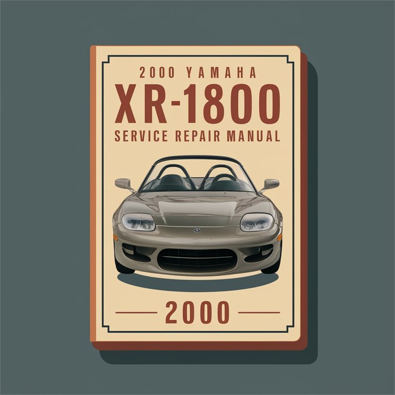 2000 Yamaha XR1800 Boat Service Repair Workshop Manual PDF