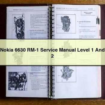 Manual de servicio y reparación del Nokia 6630 RM-1 Nivel 1 y 2