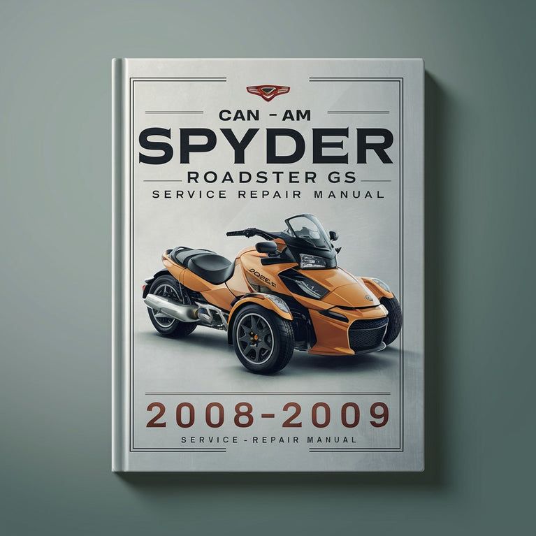 Manual de servicio y reparación del SPYDER RoadSTER GS de CAN AM 2008-2009