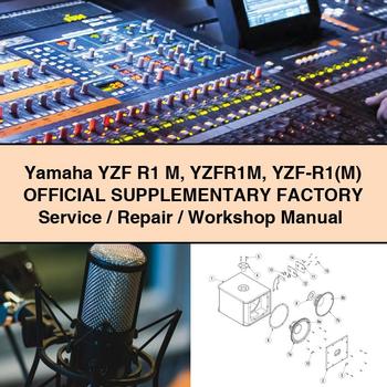 Yamaha YZF R1 M YZFR1M YZF-R1(M) OFFICIAL SUPPLEMENTARY Factory Service/Repair/Workshop Manual