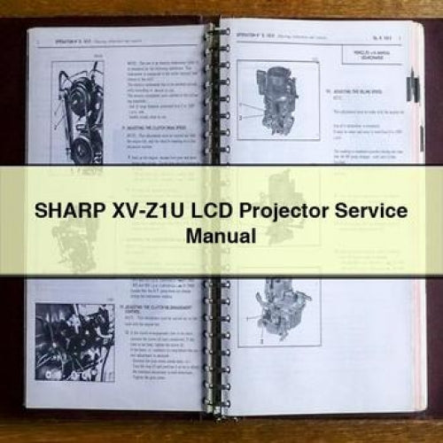 SHARP XV-Z1U LCD Projector Service Manual PDF Download