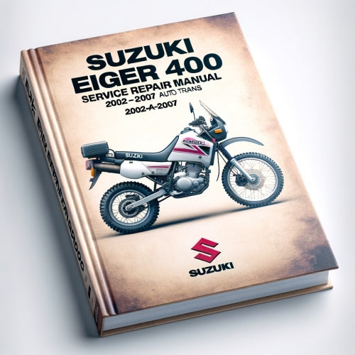 Suzuki Eiger 400 Service Manual Repair 2002-2007 LT-A400 Auto Trans.