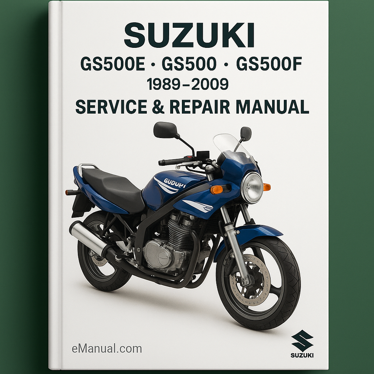 Suzuki GS500E GS500 GS500F 1989-2009 Service Repair Manual