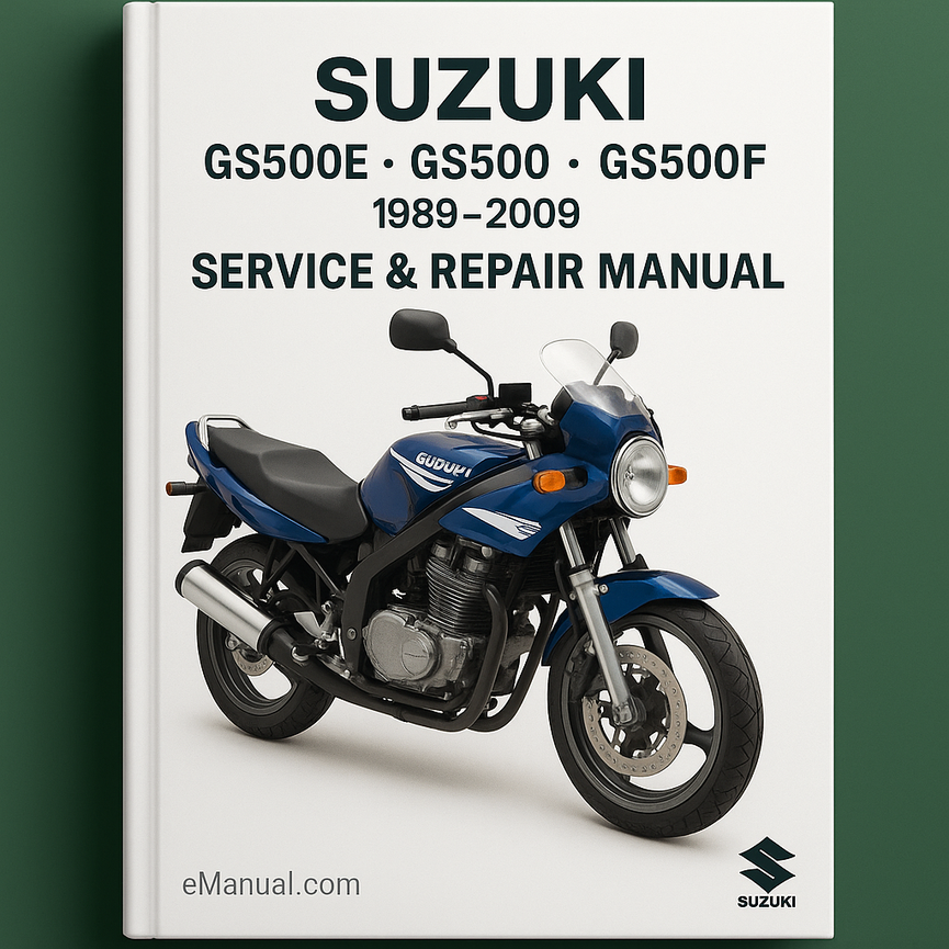 Suzuki GS500E GS500 GS500F 1989-2009 Service Repair Manual