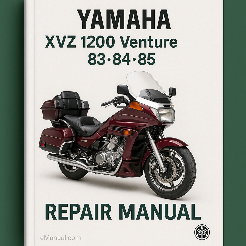 Manual de reparación de Yamaha XVZ 1200 Venture 83 84 85
