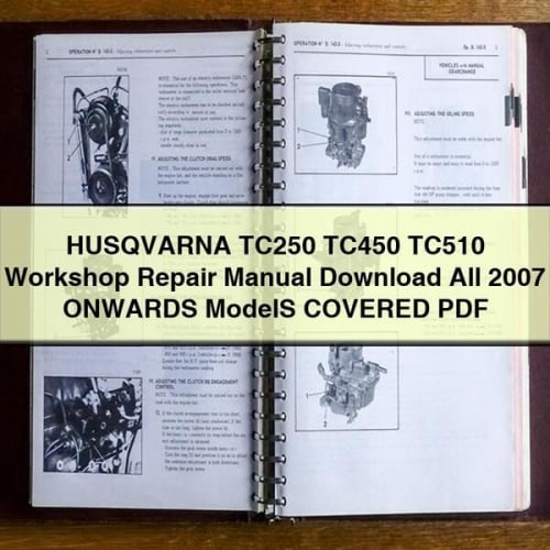 HUSQVARNA TC250 TC450 TC510 Workshop Repair Manual Download All 2007 ONWARDS ModelS COVERED PDF