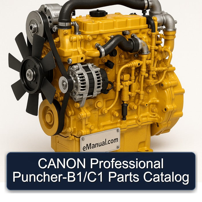 Caterpillar C0.5 C0.7 C1.1 C1.5 C1.6 C2.2 Canon Puncher-b1/c1 Parts Catalog PDF