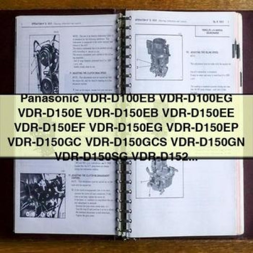 Panasonic Vdr-d100eb Vdr-d100eg VDR-D150E Vdr-d150eb Vdr-d150ee Vdr-d150ef Vdr-d150eg Vdr-d150ep Vdr-d150gc Service Repair Workshop Manual PDF