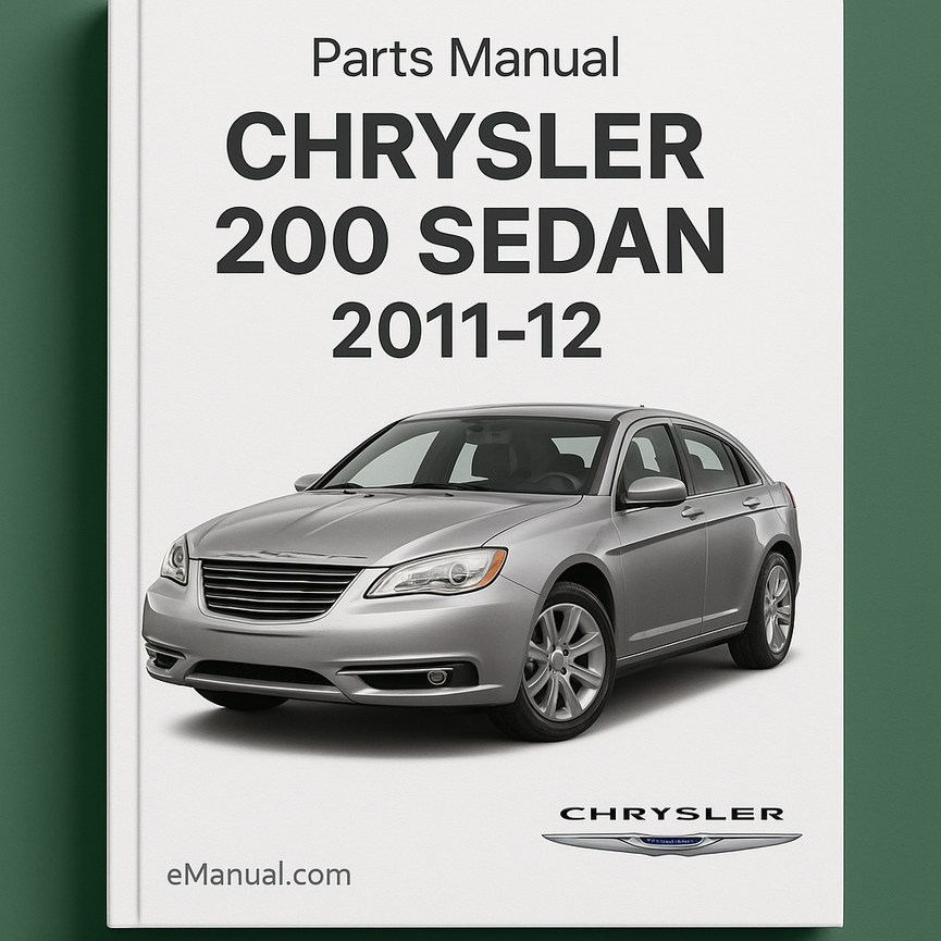 CHRYSLER 200 SEDAN 2011-12 Parts Manual