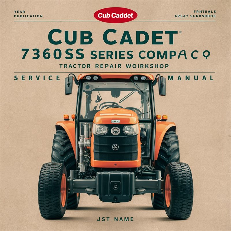 Cub Cadet 7360SS Series Compact Tractor Service Repair Workshop Manual PDF