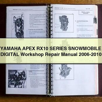 Digitales Werkstatt-Reparaturhandbuch für Schneemobile der Yamaha APEX RX10-Serie, 2006-2010