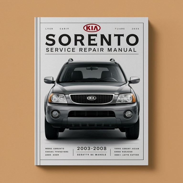 Manual de servicio y reparación de KIA SORENTO 2003 2004 2005 2006 2007 2008