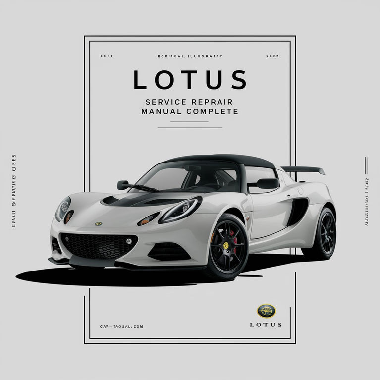 Lotus Elise Service Repair Manual Complete